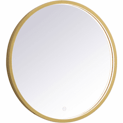Elegant MRE6024BR Pier Brass LED Mirror