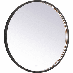Elegant MRE6028BK Pier Black LED Mirror