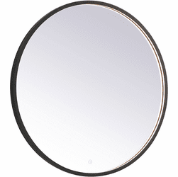 Elegant MRE6032BK Pier Black LED Wall Mounted Mirror