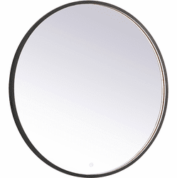 Elegant MRE6036BK Pier Black LED Mirror