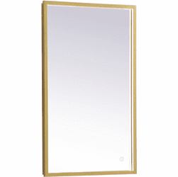 Elegant MRE6045BR Pier Brass LED Mirror