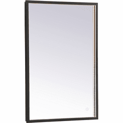 Elegant MRE61830BK Pier Black LED Mirror