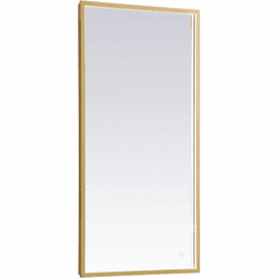 Elegant MRE62030BR Pier Brass LED Mirror