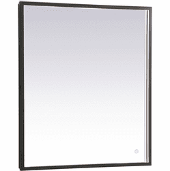 Elegant MRE62436BK Pier Black LED Mirror