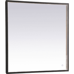 Elegant MRE62736BK Pier Black LED Mirror