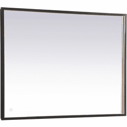 Elegant MRE63030BK Pier Black LED Mirror