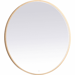 Elegant MRE63036BR Pier Brass LED Mirror
