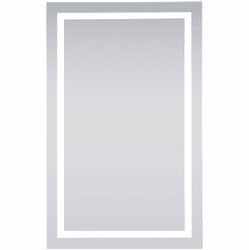 Elegant MRE73248 Nova Contemporary Silver Wall Mounted Mirror