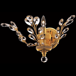 Elegant V2011W16G-RC Orchid Gold 16" Wall Lighting