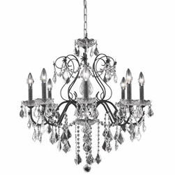 Elegant V2015D26DB/RC St. Francis Dark Bronze Chandelier Light