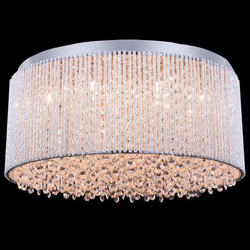 Elegant V2092F20C-RC Influx Chrome Halogen 20" Ceiling Light Fixture