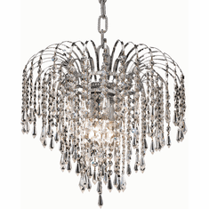 Elegant V6801D14C-RC Falls Chrome 14" Mini Chandelier Light