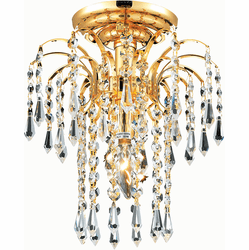 Elegant V6801F9G-RC Falls Gold 9" Ceiling Lighting Fixture