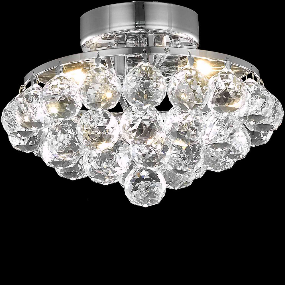 Elegant V9805F10C/RC Corona Chrome 10" Ceiling Lighting ELEV9805F10CRC