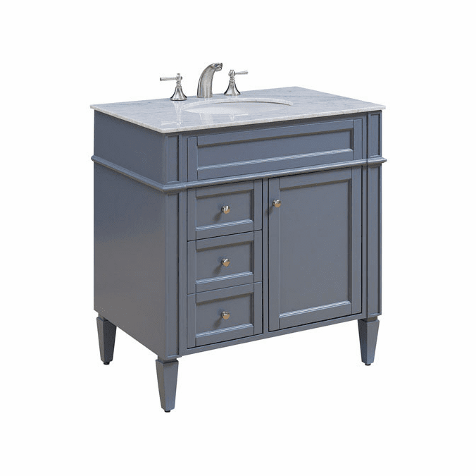 Elegant VF-1025 Park Ave Grey Bathroom Vanity - ELE-VF-1025