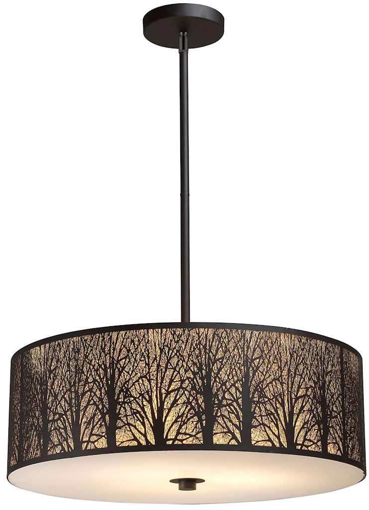 Elk Home Showroom 31075/5LED Woodland Sunrise Aged Bronze LED Drum