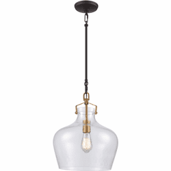 Elk Home 16593/1 Davenport Retro Brushed Antique Brass Pendant Lamp