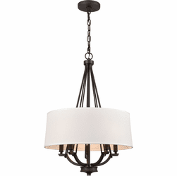 Elk Home 52246/5 Robinson Matte Black Hanging Pendant Light