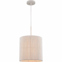 Elk Home 52263/1 Sophie Modern White Coral 12" Drum Pendant Lighting