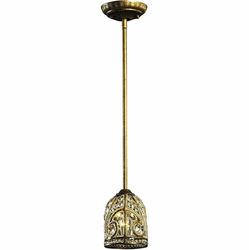 Elk Home 5972/1 Elizabethan Modern Dark Bronze Mini Hanging Light Fixture