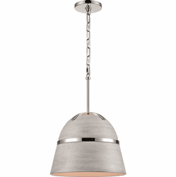 Elk Home 69520/1 Davina Modern Polished Nickel 13" Hanging Lamp