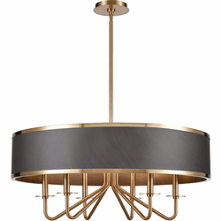 Elk Home 82335/6 Engel Modern Satin Brass Drum Pendant Light