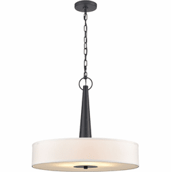 Elk Home 89835/4 Leo Contemporary Matte Black Drum Pendant Lighting