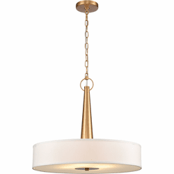 Elk Home 89845/4 Leo Modern Brushed Gold Drum Ceiling Light Pendant