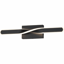 ET2 E24152-BK Pirouette Modern Black LED 24" Vanity Lighting Fixture