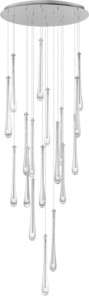 ET2 E24219-122SN Stillo Contemporary Satin Nickel LED Multi Drop ...