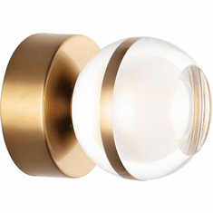 ET2 E24590-93NAB Swank Contemporary Natural Aged Brass LED Wall Sconce Lighting
