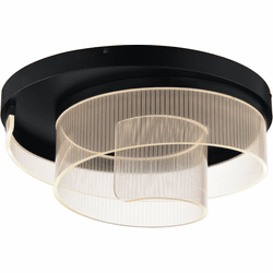 ET2 E24778-133BK Sonata Contemporary Black LED Ceiling Light Fixture