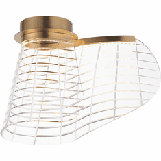 ET2 E24810-82BCN Tartan Modern Brushed Champagne LED Ceiling Light Fixture