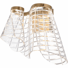 ET2 E24811-82BCN Tartan Modern Brushed Champagne LED Light Sconce