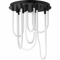 ET2 E24987-BK Soleil Contemporary Black LED Ceiling Lighting
