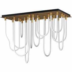 ET2 E24989-NAB Soleil Modern Natural Aged Brass LED Ceiling Lighting Fixture