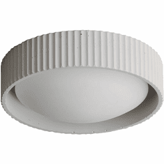ET2 E25050-CHK Souffle Chaulk White LED 10.5" Flush Ceiling Light Fixture