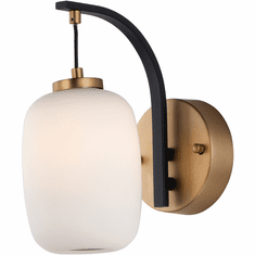 ET2 E25061-92BKGLD Soji Modern Black / Gold LED Wall Lighting Fixture