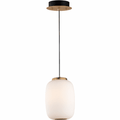 ET2 E25064-92BKGLD Soji Contemporary Black / Gold LED Mini Drop Lighting Fixture