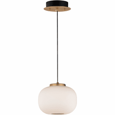 ET2 E25065-92BKGLD Soji Modern Black / Gold LED Mini Pendant Lighting