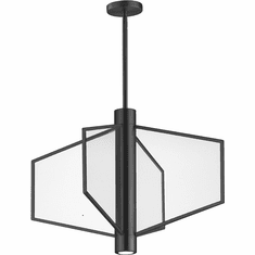 ET2 E25132-133BK Telstar Contemporary Black LED 26" Drop Lighting