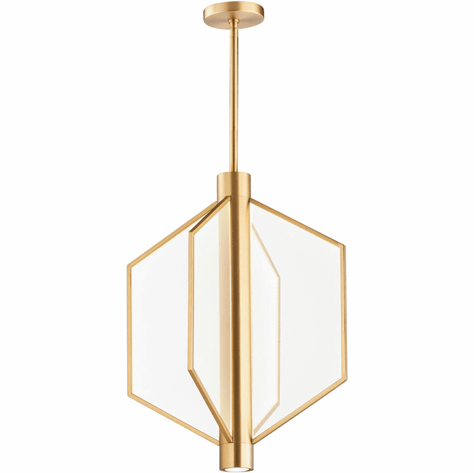 ET2 E25134-133NAB Telstar Contemporary Natural Aged Brass LED 18" Hanging Lamp