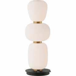 ET2 E25167-92BKGLD Soji Contemporary Black / Gold LED Table Lamp Lighting