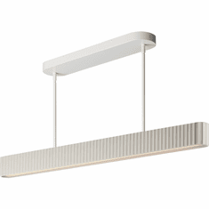 ET2 E25176-CHK Delphi Modern Chaulk White LED 47.25" Kitchen Island Light Fixture