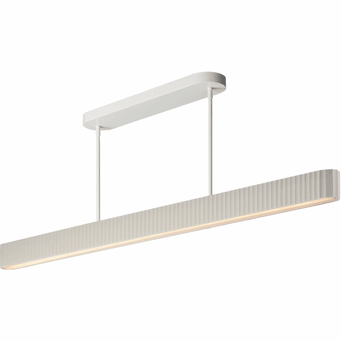 ET2 E25178-CHK Delphi Modern Chaulk White LED 61.25" Kitchen Island Light Fixture