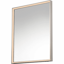 ET2 E42062-SN Bevel Modern Satin Nickel LED Wall Mounted Mirror