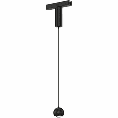 ET2 ETL31251-BK Continuum Contemporary Black LED Track Mini Pendant Hanging Light