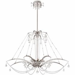 Eurofase 28145-011 Gambari Contemporary Satin Nickel Ceiling Chandelier