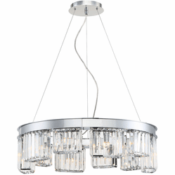 Eurofase 29079-018 Lumino Modern Chrome Halogen Ceiling Chandelier