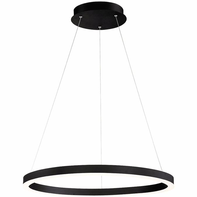 Eurofase 31471-027 Spunto Modern Matte Black LED 27.5" Pendant Lighting Fixture